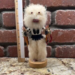 White Mask Buffalo Kachina Doll